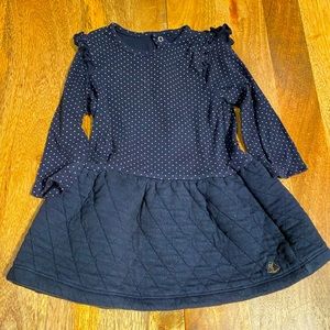 Petit bateau baby dress- So cute for winter